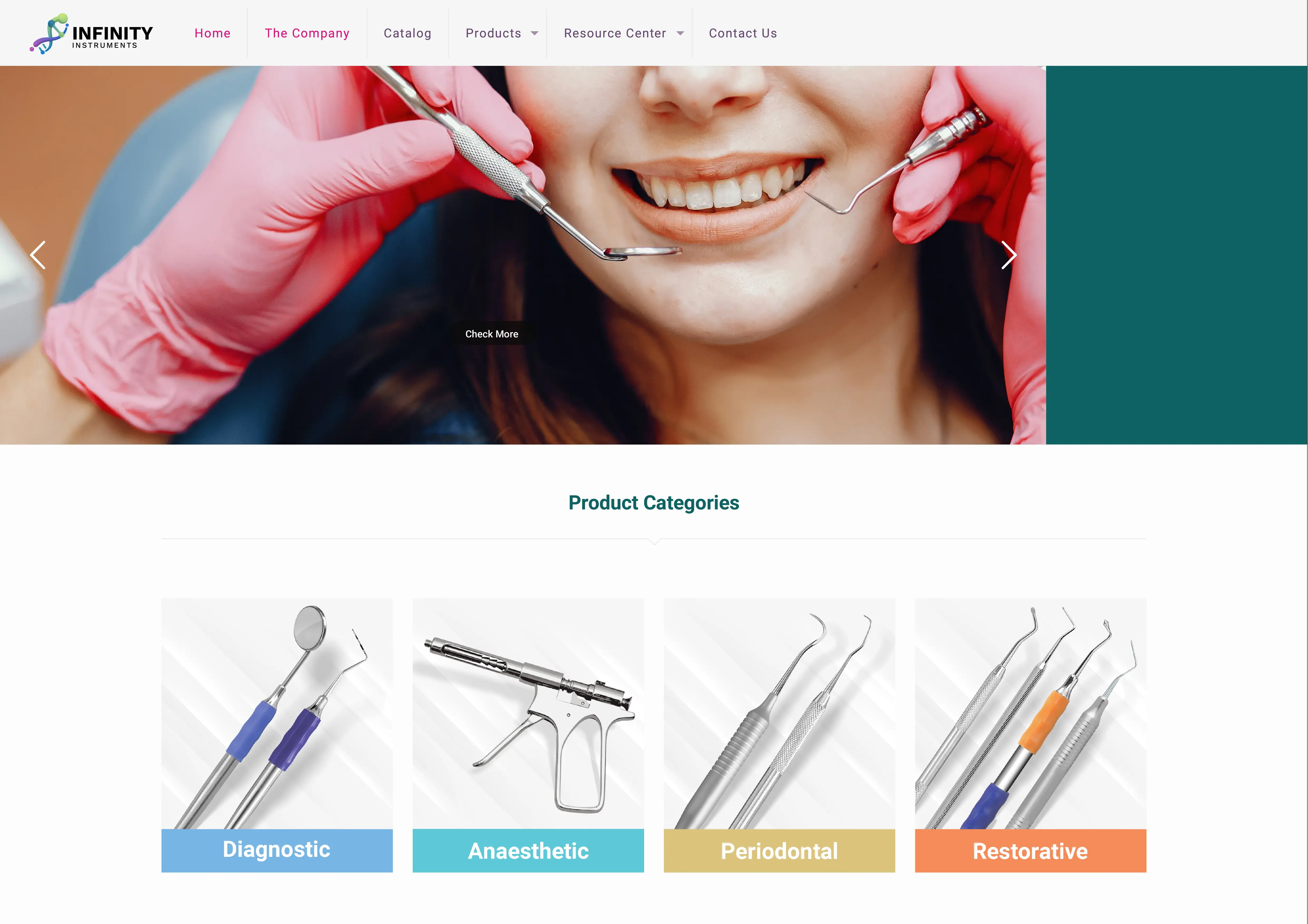 Infinity Instruments website